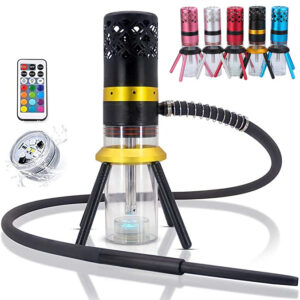 Portable Rocket LED Hookah Shisha With Bag