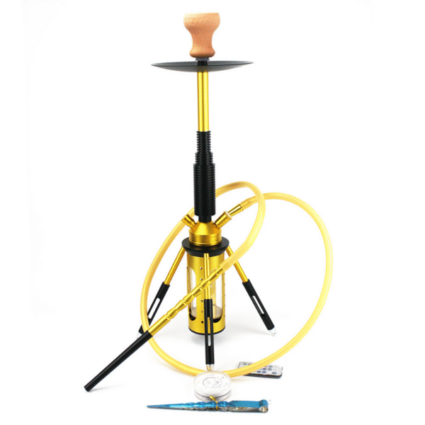 Luxury Big Rocket Shape Hookah Set With LED Light - Image 6