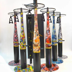 Large Size Baseball Hookah Set With Black Leather Case And Led Light Aluminum Alloy German Hookah Chicha Complete Shisha Hookah