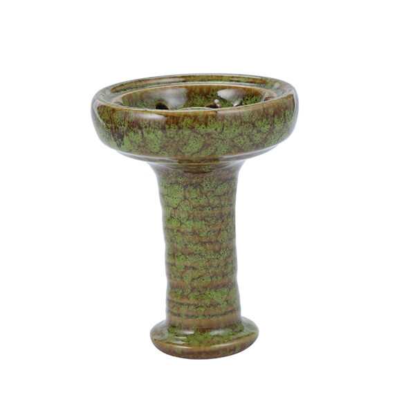 Clay Double Layered Side Hole Hookah Bowl Egyptian Glazed Clay Hookah Bowl - Image 4