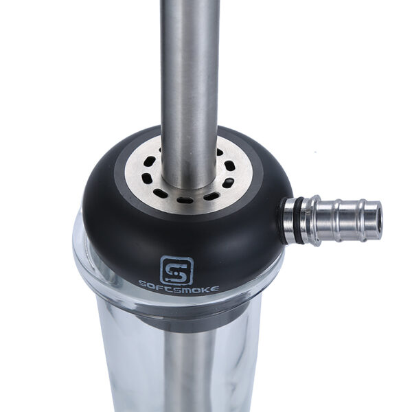 Stainless Steel Hookah Set with Everything Modern Shisha with Clear Vase - Image 3