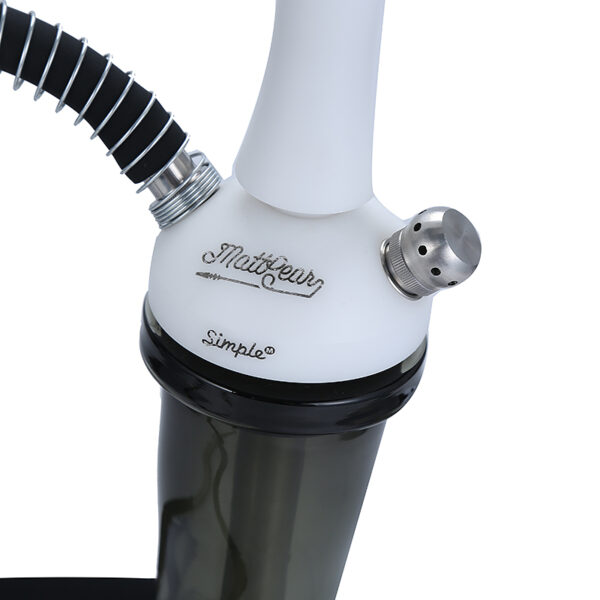MattPear Hookah Stainless Steel Shisha Set with Silicone Bowl And Hose Modern Shisha - Image 5