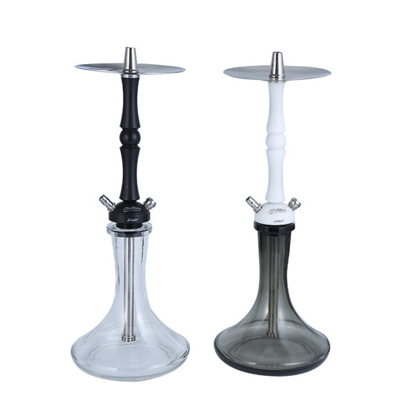 MattPear Hookah Stainless Steel Shisha Set with Silicone Bowl And Hose Modern Shisha - Image 3