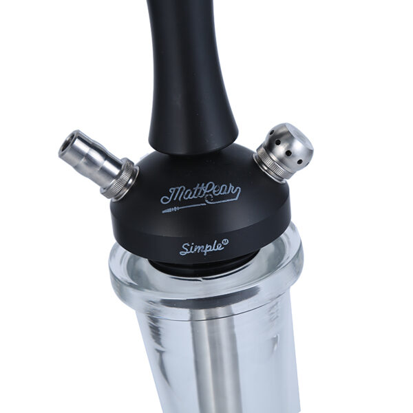 MattPear Hookah Stainless Steel Shisha Set with Silicone Bowl And Hose Modern Shisha - Image 4
