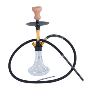 Premium Aluminum Hookah Set with Crystal Designed Base