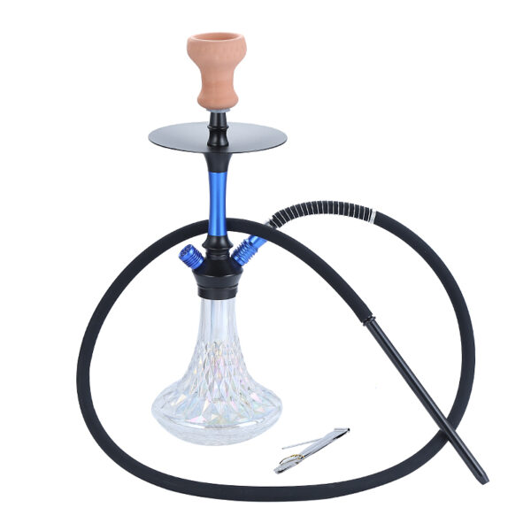 Premium Aluminum Hookah Set with Crystal Designed Base - Image 2