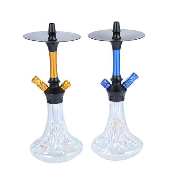 Premium Aluminum Hookah Set with Crystal Designed Base - Image 3