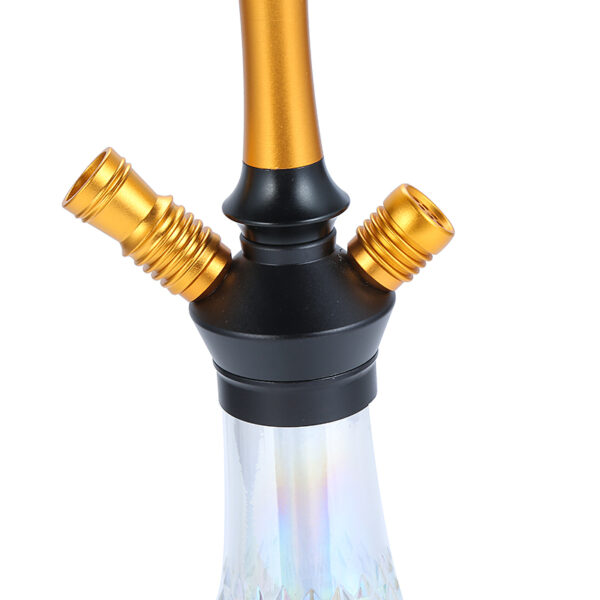 Premium Aluminum Hookah Set with Crystal Designed Base - Image 4