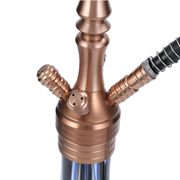 Glass Hookah Complete Set with Everything Stainless Steel Shisha Down Stem - Image 5