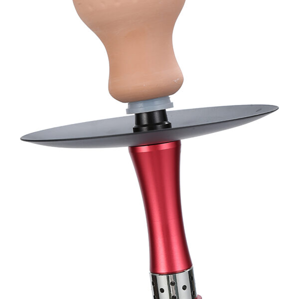 Aluminum Alloy Shisha Set with Silicone Pipe Hose Flavour Smoking Hookah Set - Image 5