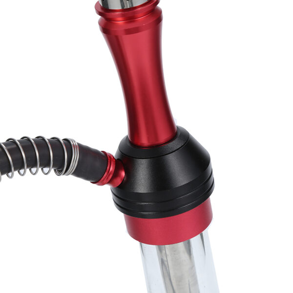 Aluminum Alloy Shisha Set with Silicone Pipe Hose Flavour Smoking Hookah Set - Image 4