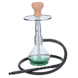 Small Portable Hookah Travel Glass Shisha Cup Silicone Hose Carrying Bag