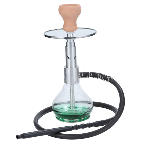 Small Portable Hookah Travel Glass Shisha Cup Silicone Hose Carrying Bag