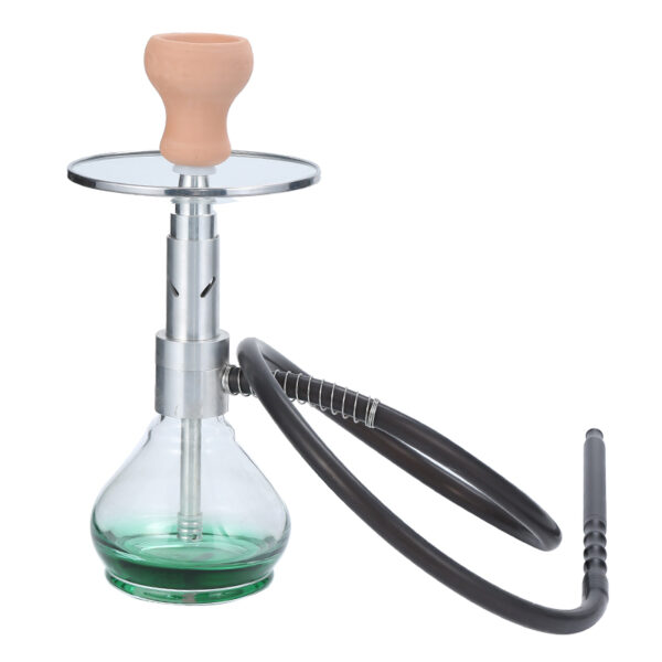 Small Portable Hookah Travel Glass Shisha Cup Silicone Hose Carrying Bag - Image 3