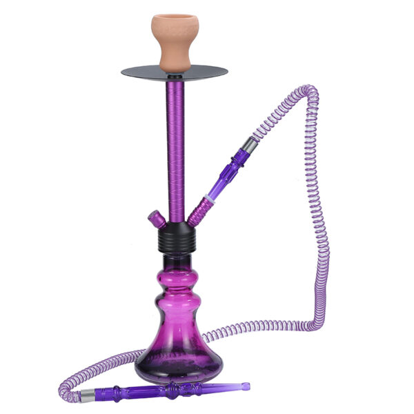 Portable Hookah Set with Everything Acrylic Hookah To Go Charcoal Holder Heat Management Device - Image 2