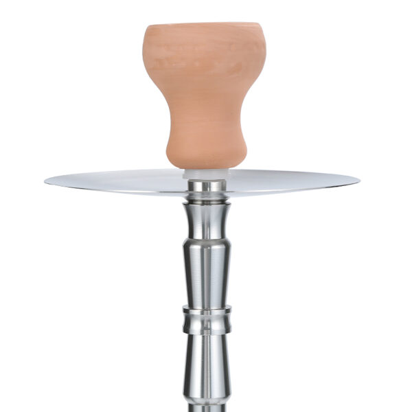 Silver Aluminum Hookah with Skull Base - Image 3
