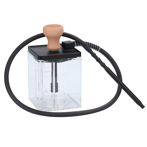 High Quality Hookah Set Cube Acrylic Shisha with Multicolor LED Light - Image 3