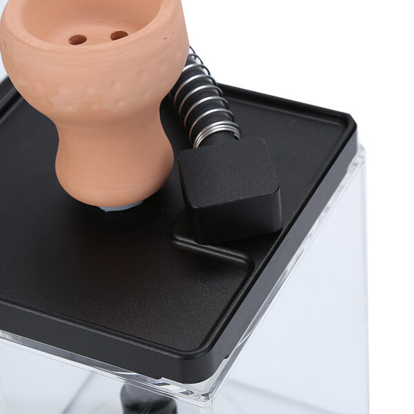 High Quality Hookah Set Cube Acrylic Shisha with Multicolor LED Light - Image 4