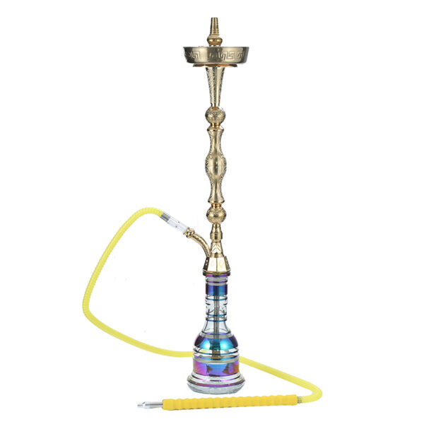 Authentic 37" Handmade Traditional Style Egyptian Khalil Mamoon Single Pear Narguile Hookah - Image 2