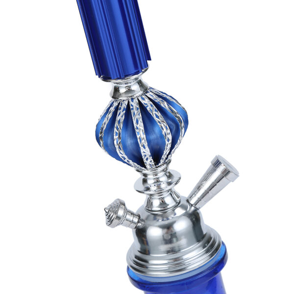 Premium Hookah Shisha Set with Glass Vase Ceramic Bowl And Coal Tongs Ashtray - Image 3