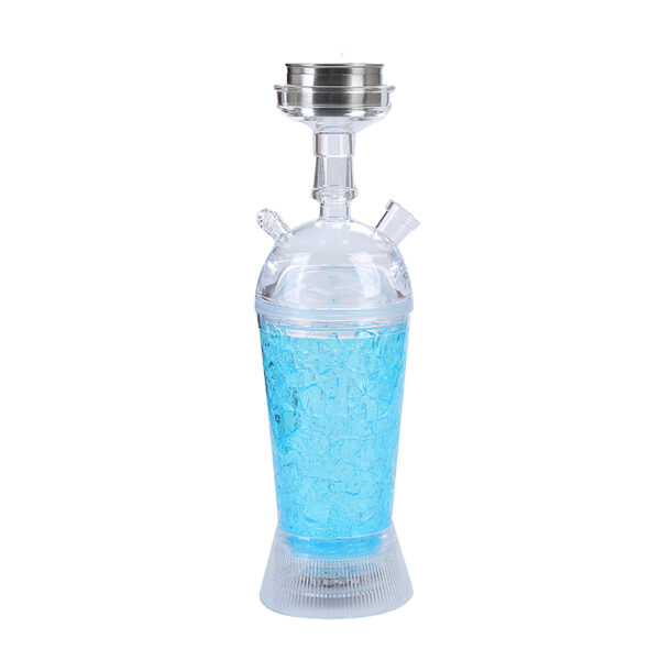 Portable Acrylic Cup Hookah Shisha With LED Light For Car And Party - Image 4