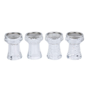 Crystal Glass Shisha Bowl Hookah Accessories Stainless Steel Mesh Screen Suitable for Charcoal Holder Heat Management