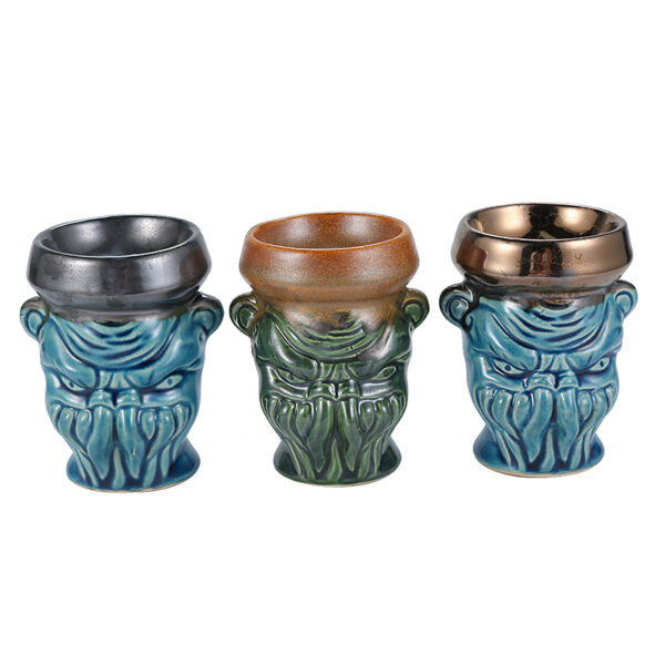 Egyptian Clay Hookah Bowl Phunnel Bowl with 5 Holes Hookah Head Fits Hookah Coals Charcoal Holder