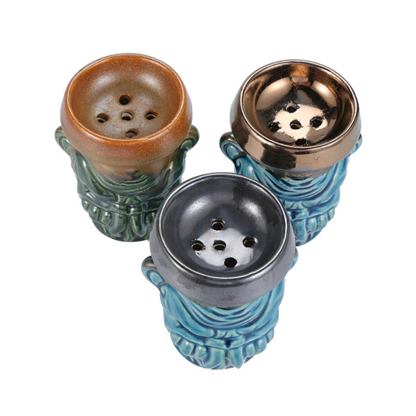 Egyptian Clay Hookah Bowl Phunnel Bowl with 5 Holes Hookah Head Fits Hookah Coals Charcoal Holder - Image 5