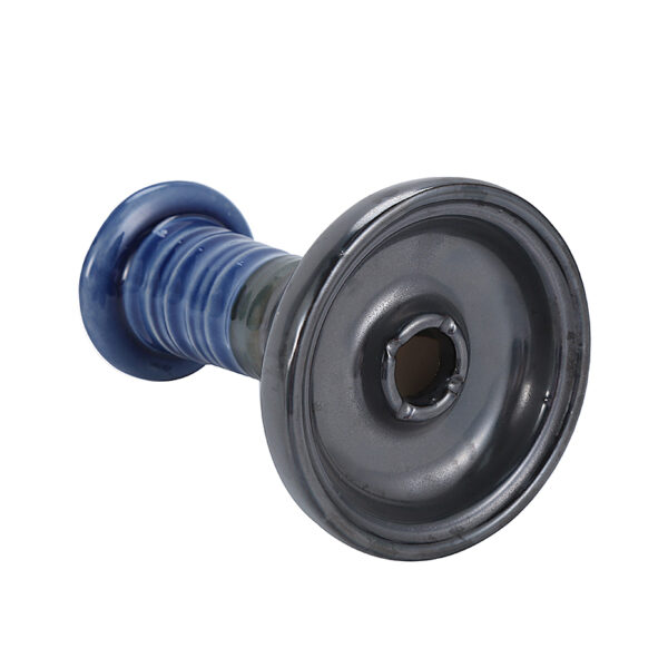 Phunnel Bowl - Ceramic Hookah Bowl with Central Wide Funnel - Black Large 4.5" Height Hookah Shisha Bowl - Image 3