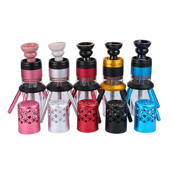 Portable Rocket LED Hookah Shisha With Bag - Image 3