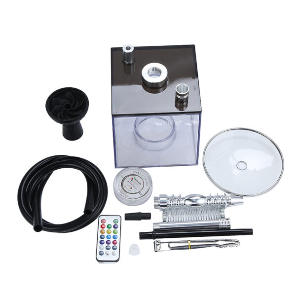 Fashion Acrylic Square Hookah Cube Shisha - Image 3