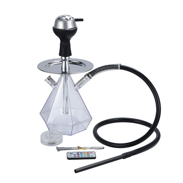 Acrylic Diamond Hookah With LED Light - Image 3