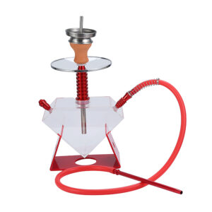 Triangle LED Light Shisha Heart Shape Acrylic Hookah Complete Set