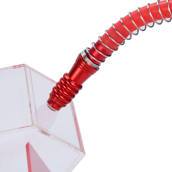 Triangle LED Light Shisha Heart Shape Acrylic Hookah Complete Set - Image 4