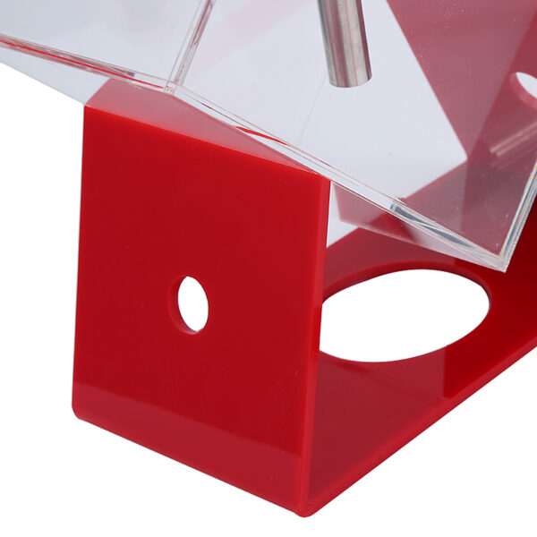 Triangle LED Light Shisha Heart Shape Acrylic Hookah Complete Set - Image 3