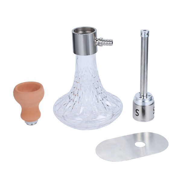 Portable Metal Glass Hookah - Image 5