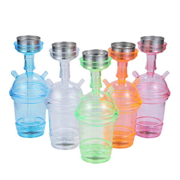 Acrylic Portable Car Hookah Shisha LED Hookah Mini Cup Hookah - Image 4