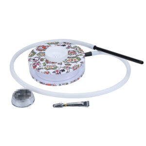 Painting Round Acrylic Hookah Set