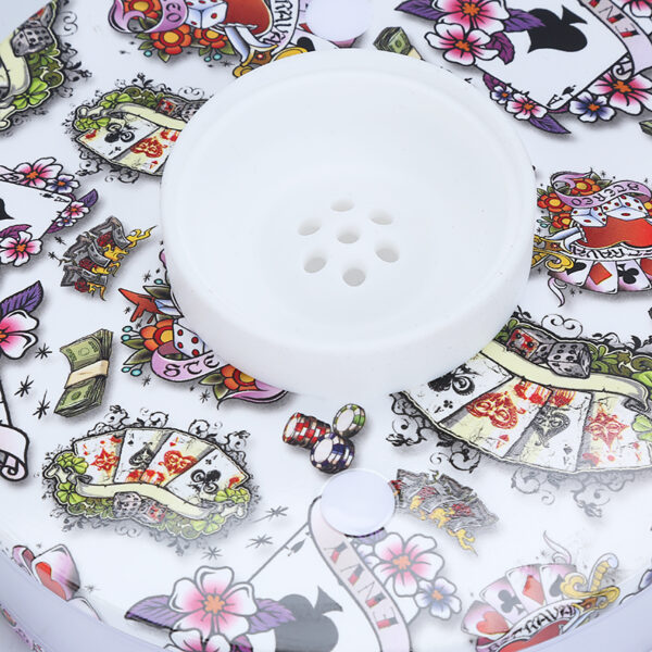 Painting Round Acrylic Hookah Set - Image 5