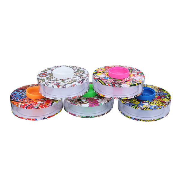 Painting Round Acrylic Hookah Set - Image 2