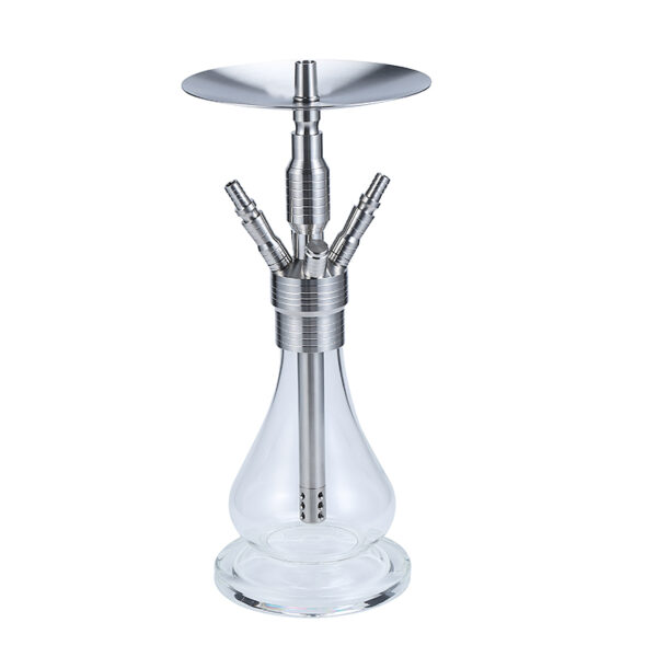 Luxury Stainless Steel Hookah 2 Hoses - Image 3