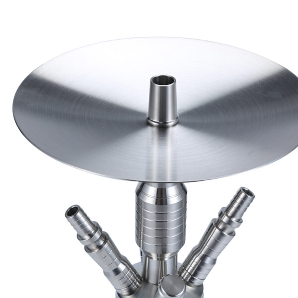 Luxury Stainless Steel Hookah 2 Hoses - Image 4