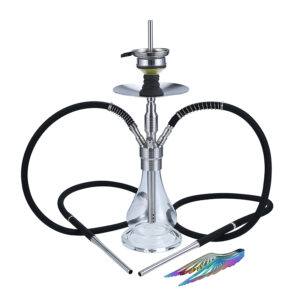 Luxury Stainless Steel Hookah 2 Hoses