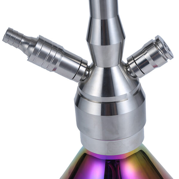 NEW Design Stainless Steel Hookah with Colorful Vase - Image 5