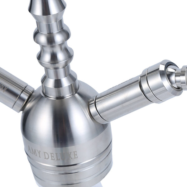 Amy Deluxe Hookah Medium Size - Stainless Steel Medium Size Shisha - Image 5