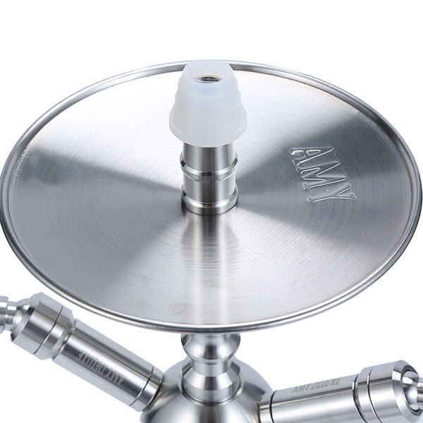 Amy Deluxe Hookah Medium Size - Stainless Steel Medium Size Shisha - Image 3