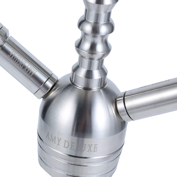 Amy Deluxe Hookah Medium Size - Stainless Steel Medium Size Shisha - Image 4