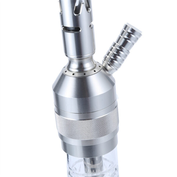 Premium 28.5" Aluminum CNC Single Hose Hookah Set with Silicone Washable Hoses - Image 3