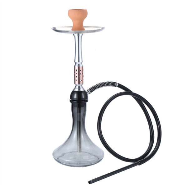 Large Hookah Set 1 Hose Premium Glass Hookah Kit with Shisha Accessories - Image 3