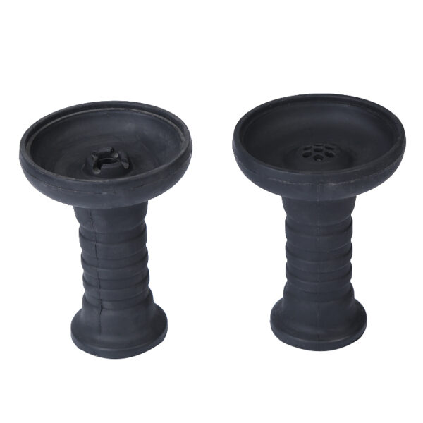 Hookah Bowl Silicone 1 Hole Phunnel Bowl Perfect with Charcoal Holder Black Shisha Bowl
